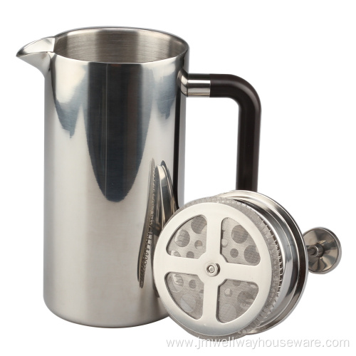 Double Wall French Press With Plastic Handle